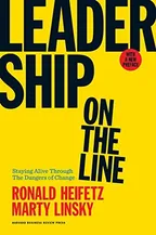Cover of Leadership on the Line by Ronald Heifetz and Marty Linsky