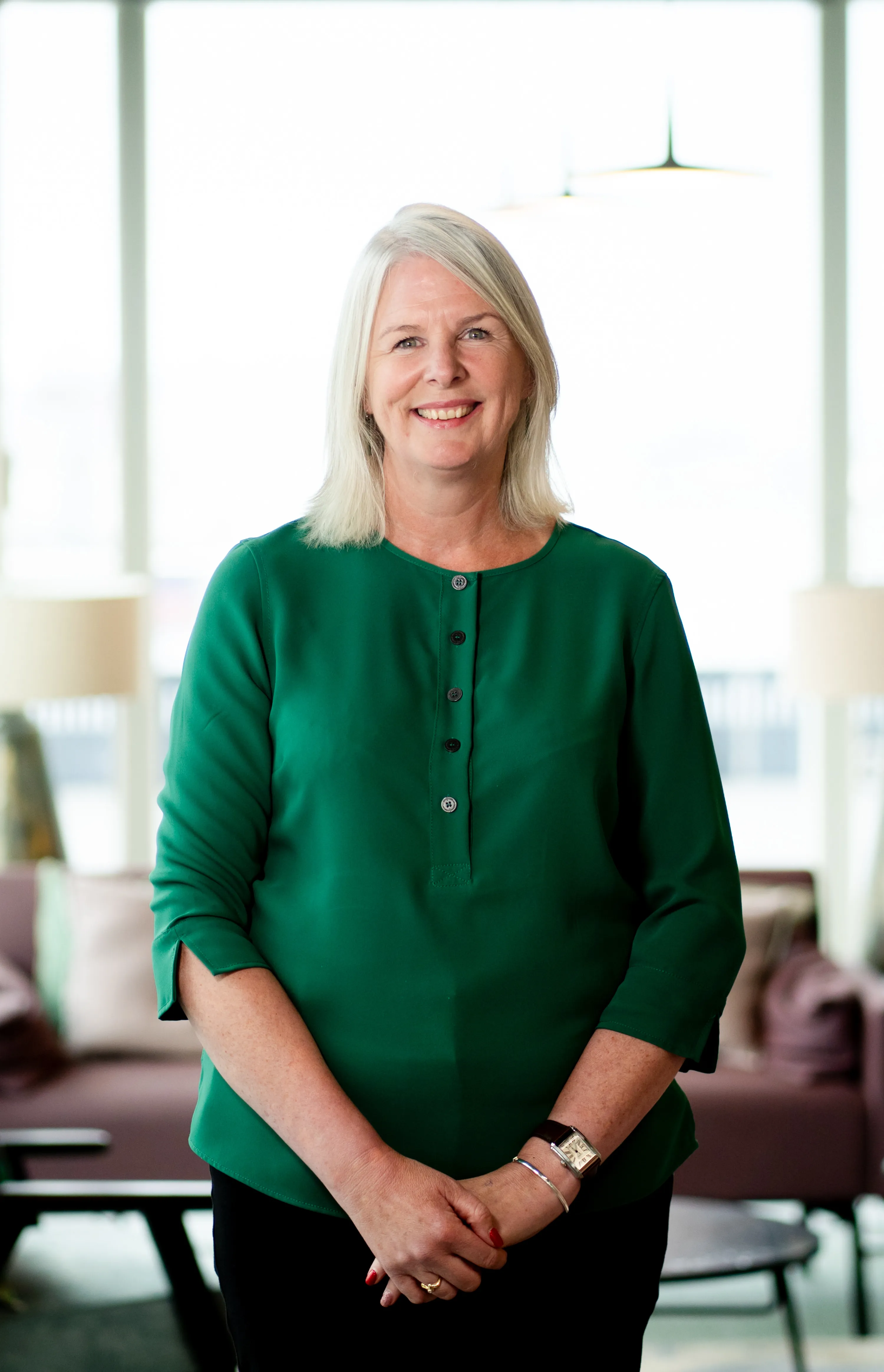 Nichola Lynagh, executive and leadership coach, in a bright Belfast office